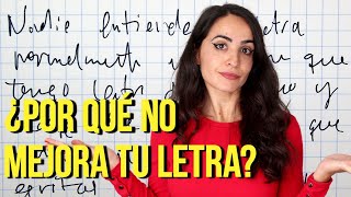 🤔 ¿POR QUÉ NO MEJORA TU LETRA 5 Pasos para una Letra Legible [upl. by Ellata]