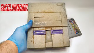 Nintendo Console Restoration SNES Yellowed Plastic Retrobright [upl. by Eisned]