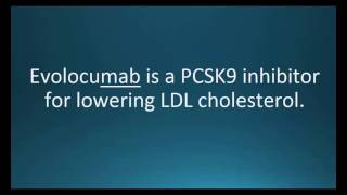 How to pronounce evolocumab Repatha Memorizing Pharmacology Video Flashcard [upl. by Leroj]