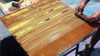 Faux Oak Wood Grain Creative Painting Techniques [upl. by Ewen640]