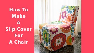 How to make a slip cover for a chair [upl. by Bijan]