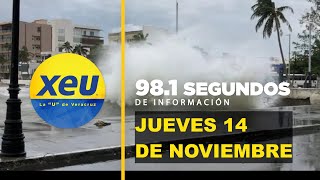 981 Segundos de información  Vienen condiciones invernales para Veracruz Norte superior a 100 kmh [upl. by Rennold543]