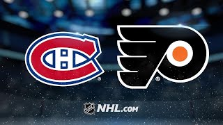 Giroux Konecny power Flyers to 53 win against Habs [upl. by Ettenan]