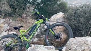 Mondraker Crafty Bafang eBike tech trail near Sparta Greece Location Zagouna [upl. by Grand]