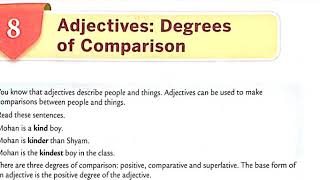 Class5Chapter  8 Adjectives  Degrees Of Comparison [upl. by Oirram]