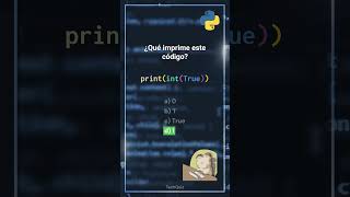 ¿Qué imprime intTrue en Python 🤔🐍 ¡Descúbrelo aquí [upl. by Repooc30]