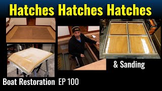 Progress on the custom built engine hatches amp customized original door hatch Boat Restoration EP100 [upl. by Mari]