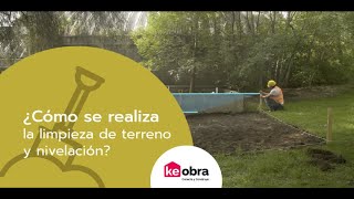 Cómo se realiza la limpieza de terreno y nivelación [upl. by Aerdna]