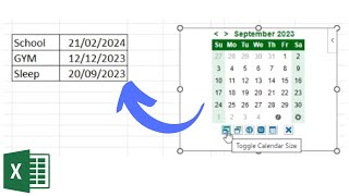 How to Insert a Calendar in Excel the Simplest Way [upl. by Srevart]