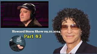 Howard Stern Show 09102024 Part 03 [upl. by Nnauol]