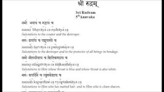 SRI RUDRAM 5th Anuvaka  STRICTLY NOT FOR LEARNINGWHATSAPP NUMBER IN DESCRIPTIONS TO LEARN [upl. by Beutler]