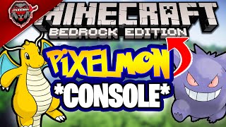 How to Install PIXELMON on Minecraft Bedrock Edition 2024  PS5XBOXPEPS4 [upl. by Ahtenek]