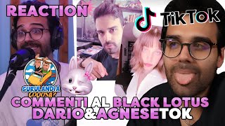 DARIO MOCCIA REAGISCE ai COMMENTI di GURULANDIA per il BLACK LOTUS  FEED TIKTOK DARIO e AGNESE [upl. by Suaeddaht373]