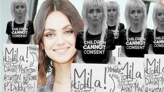 Jimmy KimmelMila Kunis Protest Reaction w RageAgainstTheDarkArts [upl. by Brendon665]