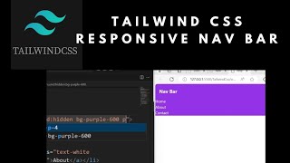 Responsive Navbar with Tailwind CSS TailwindCSSResponsiveNavbarWebDevelopmentCSSFrontendCoding [upl. by Einaeg]