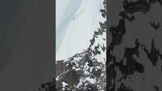 HUGE Avalanche Over Exposed Ridge [upl. by Odracir]