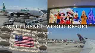 【WDW】念願のフロリダディズニーvlog🐭🇺🇸 出発編 ┊︎乗継3回！？関西空港からオーランド空港までの道中  エバー航空  デルタ航空  MEARS CONNECT [upl. by Anatlus533]