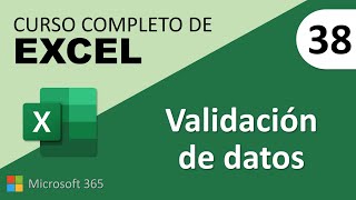 38 Curso Excel Validación de datos [upl. by Keligot840]