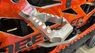 Sidehill Moto FallLine Footpegs Installation and Thoughts [upl. by Dorcas]