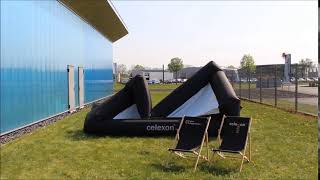 celexon INF200 Inflatable outdoor screen [upl. by Aronael858]