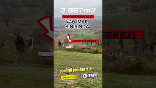 İMAR SINIRINDA3887m2 MÜSTAKİL TAPULU MANZARALI ARSA satılık emlak gayrimenkul [upl. by Jessie959]