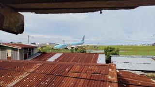 Korean Air Flight KE631 Airbus A330 Overshoots Runway During Landing In Cebu [upl. by Abrahamsen358]