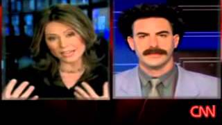 Borat interviewed on CNN in 2006 [upl. by Ydieh]