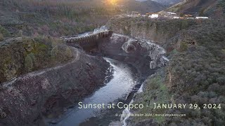 Sunset at Copco No 1 Dam and its Reservoir – January 29 2024 [upl. by Burbank]