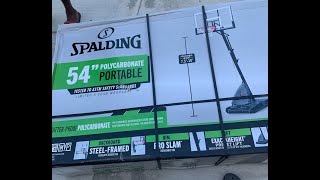 Setting up a Spalding 54 basketball hoop [upl. by Huey]