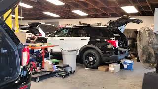 Ford Police Interceptor Utility explorer getting up fitted 2022 Models overview [upl. by Ellennad]