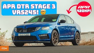 Stage 3 Skoda Octavia VRS245 with the new APR DTR Turbo 420HP  Autoculture [upl. by Aihtnys]