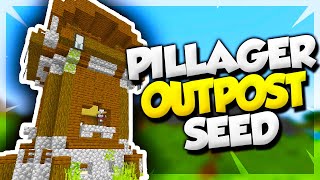 Minecraft PILLAGER OUTPOST amp VILLAGE Seed  Minecraft 114 Snapshot Seed  19w07a [upl. by Haissem]