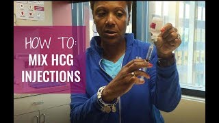 HOW TO Mix HCG Injections [upl. by Nuhsed240]