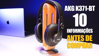 FONE AKG K371BT  ANÁLISE  UNBOXING [upl. by Neeuq]