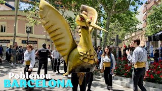 Festes de Maig del Poblenou 2024 Barcelona  Walking Tour with Parade of Giants [upl. by Carl374]