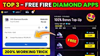 Top 3  FreeFire Max Diamond App 2023  Free Fire Free Diamond  Free Diamonds In Free Fire Max [upl. by Teriann]