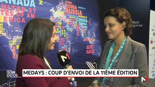 Interview de Najat VallaudBelkacem  ouverture de la 11eme édition du forum MEDays [upl. by Yerggoeg]