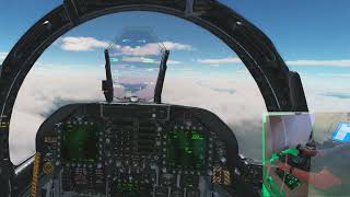 DCS VR  FA18 Hoggit Training Server SEAD again Using PointCTRL 4K [upl. by Fillbert]