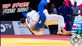 Paris Judo GS 2024  TOP IPPONS [upl. by Dannye]