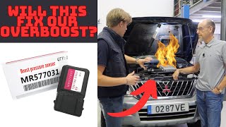 How to change boost pressure sensors Shown on Mitsubishi L200 [upl. by Eisso]