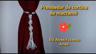 Prendedor de cortina de macramê  Clip de cortina de macramé  Macrame Curtain Clip [upl. by Logan]