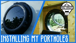 How To Fit Portholes In Your Van  Citroen Relay Camper Van Conversion  13 [upl. by Ahsinrats]