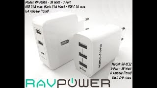 RAVPower 34Port quick charger RPUC12  RPPC060 iSmart  Marteria Aliens [upl. by Imoyaba]