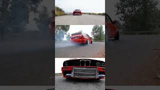 BMW E30 M50 Big Turbo  Crazy Burnout amp Powerslide  Exhaust Sound [upl. by Bach]