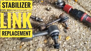 HOW TO REPLACE ACURA HONDA SWAY BAR STABILIZER LINKS AND BUSHINGS TUTORIAL [upl. by Irena]