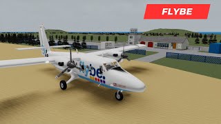 ROBLOX Airline Flight Review  Flybe  DHC6 Twin Otter [upl. by Noell]