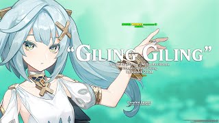 Giling Giling  Willie Revillame Lyrics Video ft Genshin Impact 4K HQ audio [upl. by Ayalahs]