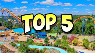 Top 5 Roller Coasters at Dorney Park 2024 [upl. by Helsa]