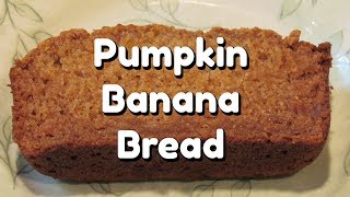 PUMPKIN BANANA BREAD Recipe  LeighsHome [upl. by Aihseyn741]