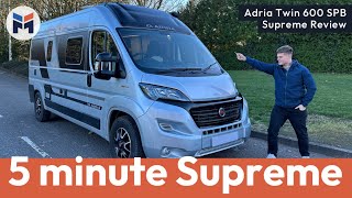 Adria Twin 600 SPB Supreme Campervan Review [upl. by Alexi]